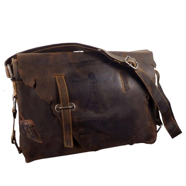 Laptop taske/Crossbody med "DA VINCI" Anatomy motiv 